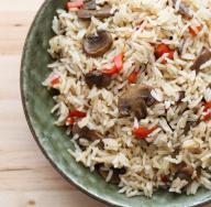 Плов с шампиньонами: грибные рецепты с рисом Плов с шампиньонами и помидорами постный