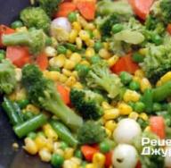 Arroz y verduras - arroz de verduras, guarnición Cómo cocinar judías verdes congeladas con arroz