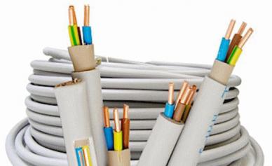 Wires for electrical wiring in a house or apartment