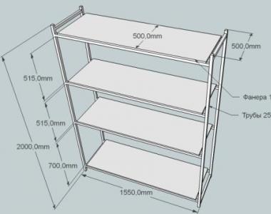 How to make a rack from bars with your own hands